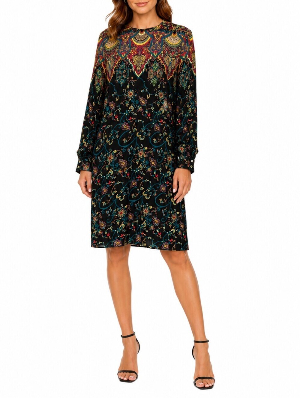 Vintage Jennifer Jeffries Paisley Baroque Dress